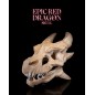 Epic Red Dragon Skull