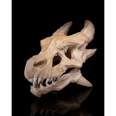 Epic Red Dragon Skull