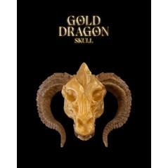 Gold Dragon Skull