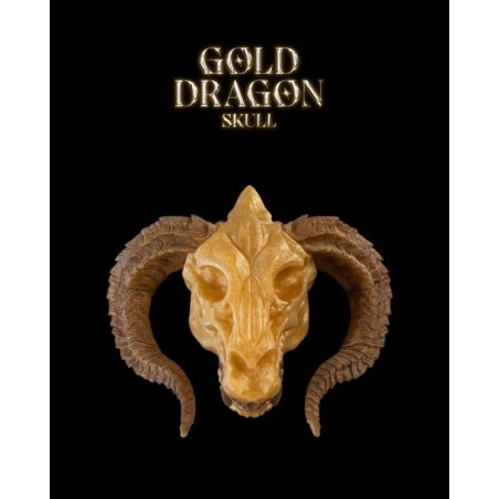 Gold Dragon Skull