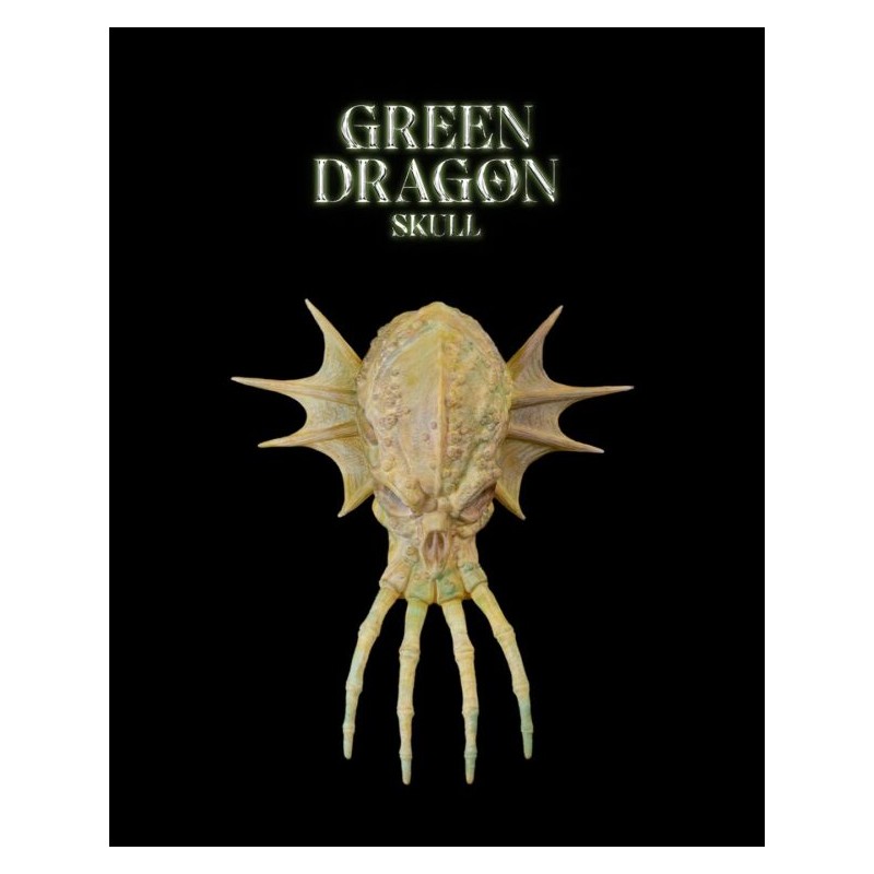 Green Dragon Skull