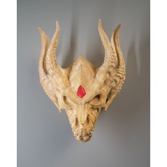 Silver Dragon Skull